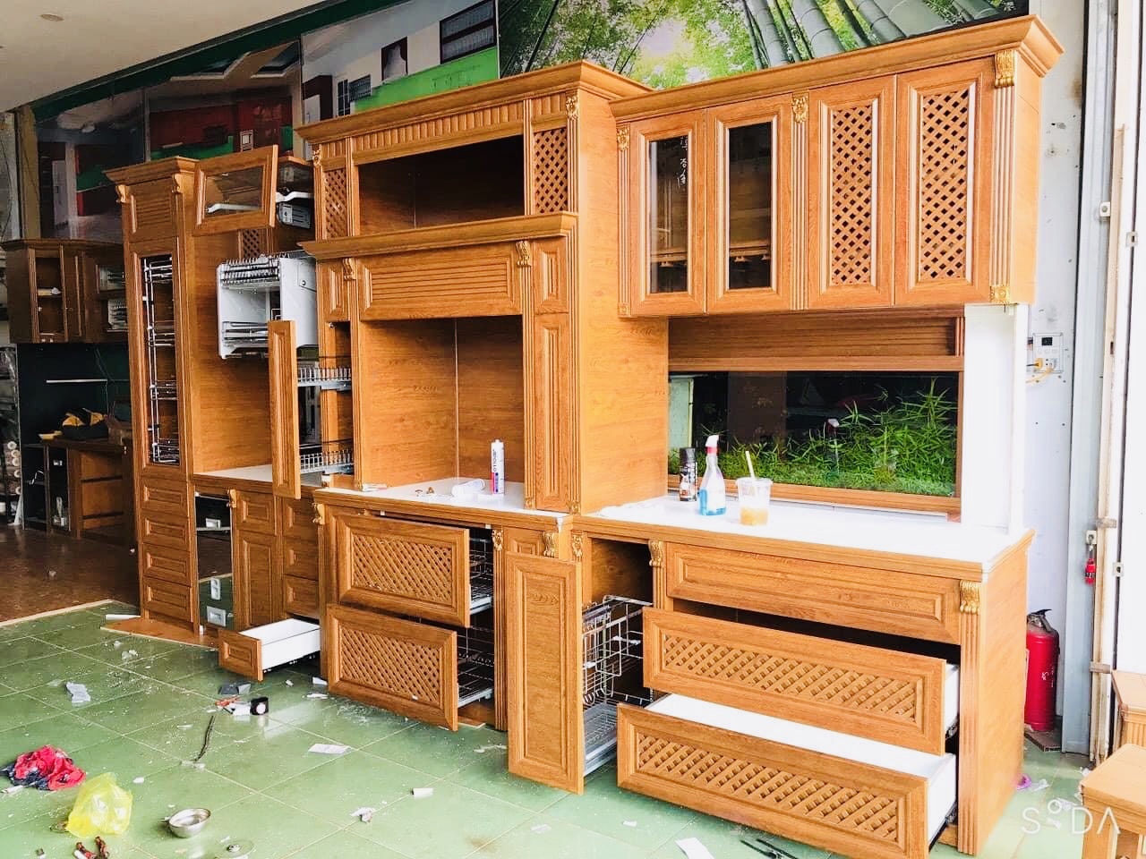 Tủ nhôm hệ cao cấp